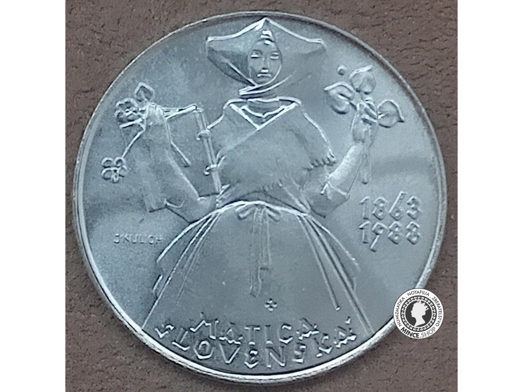 Strieborná minca 500kcs / 1988 - Matica Slovenská - kvalita BK 0/0