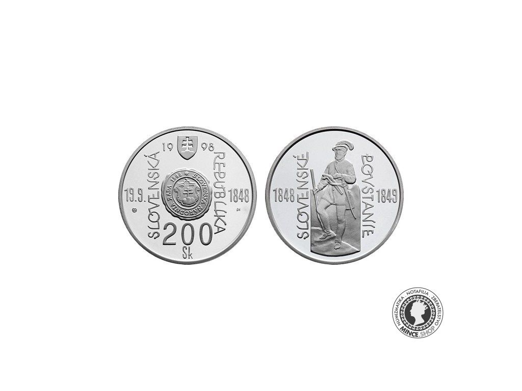 200 Sk/1998 - Vznik SNR a vypuknutia Slovenského povstania 1848/49 - 150. výročie - BK 0/0