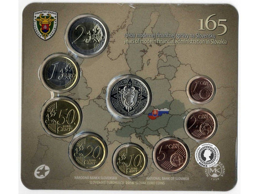 Sada mincí Slovenskej republiky 2016 - Finančná správa na Slovensku - 165. výročie vzniku