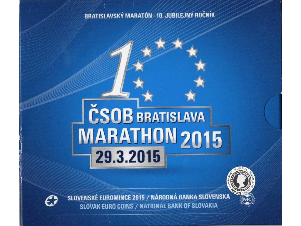 Sada Slovenských Euromincí ČSOB Bratislava Marathon 2015
