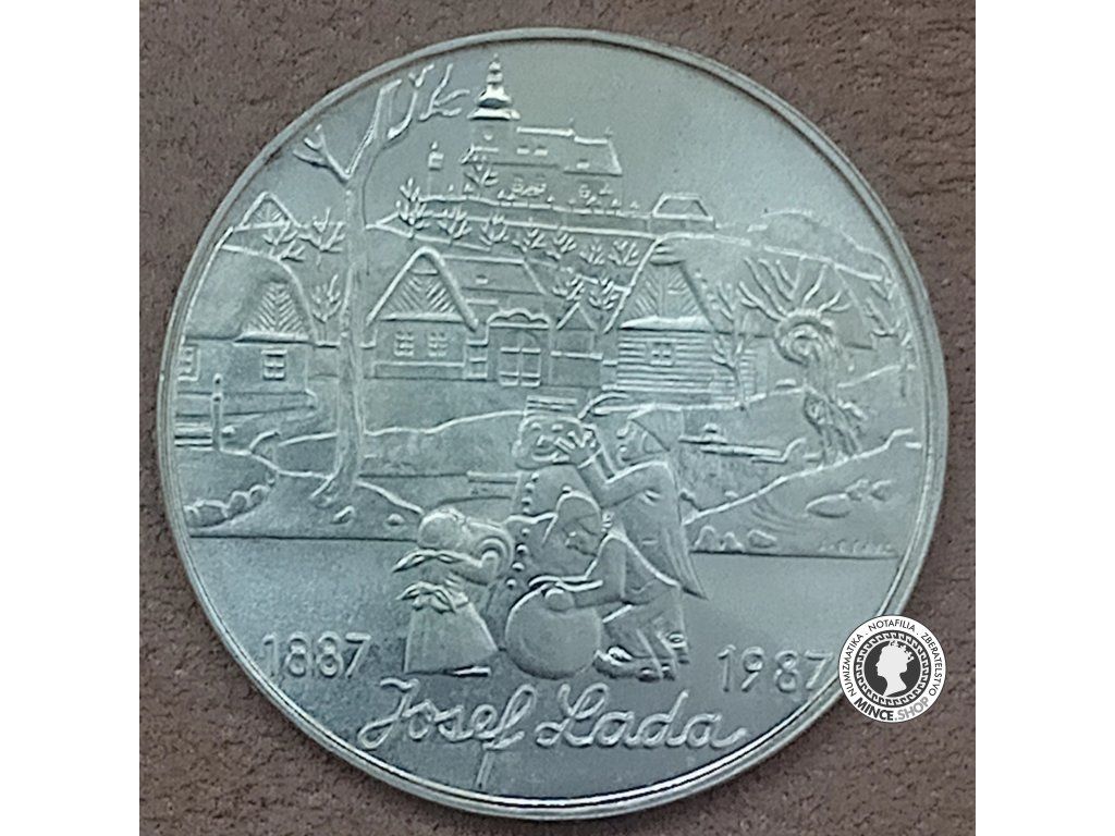 500 Kčs/1987 - Josef Lada - 100. výročie narodenia BK