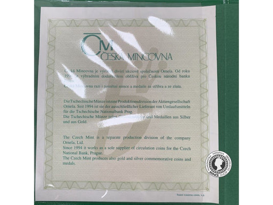Semišová sada českých oběžných mincí 2005 PROOF zamat