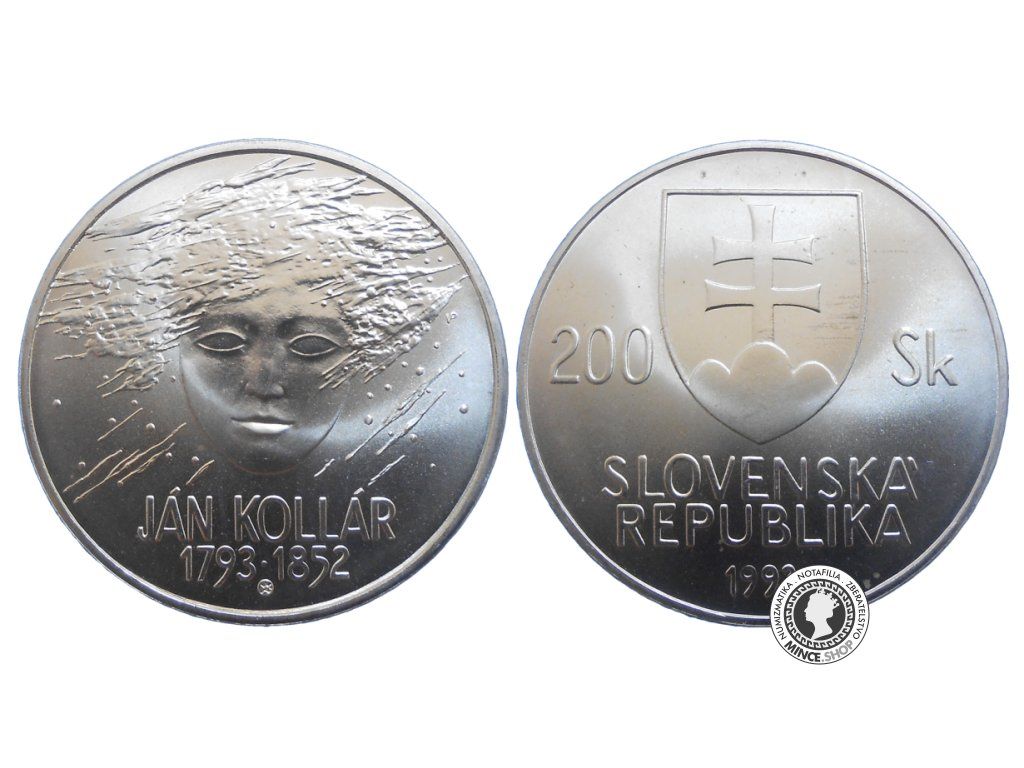 proof 200 Sk/1993 - Ján Kollár - 200. výročie narodenia - repre balenie NBS