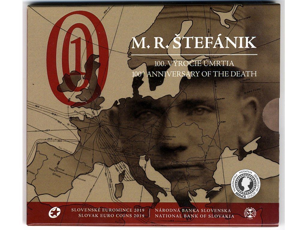 Sada mincí Slovenskej republiky 2019 - M.R. Štefánik 100. výročie úmrtia