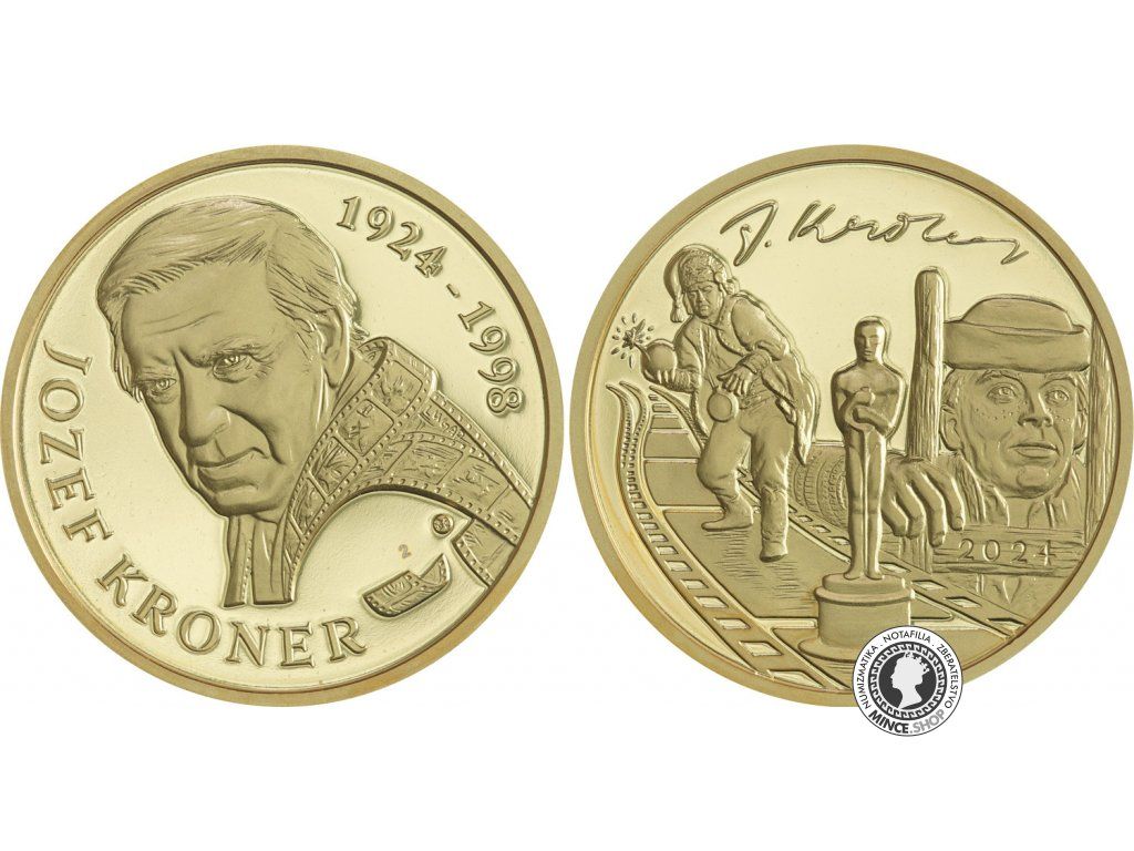 Medaila mosadzná - Jozef Kroner - 100. výročie narodenia