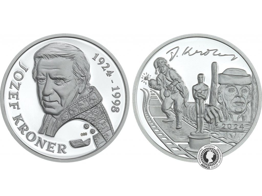 Strieborná medaila - Jozef Kroner - 100. výročie narodenia