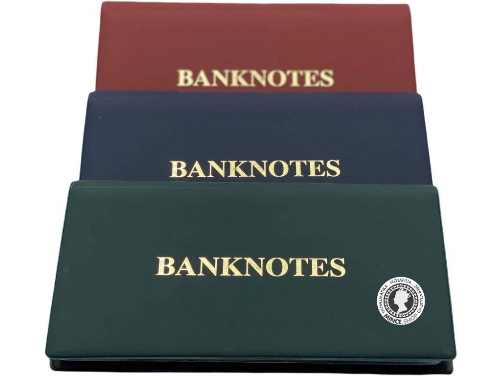 Vreckový album na bankovky žltej farby (vrátane listov)