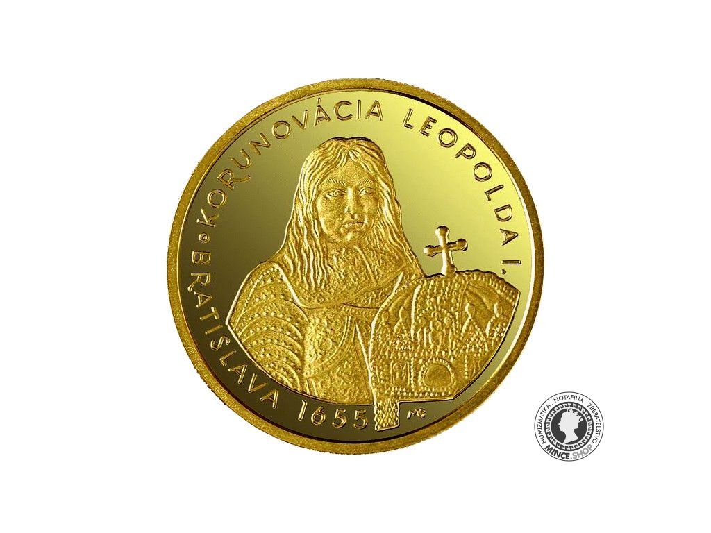 Zlatá minca 5000 Sk / 2005 - 350. výročie korunovácie Leopolda I. (bez prebalu)