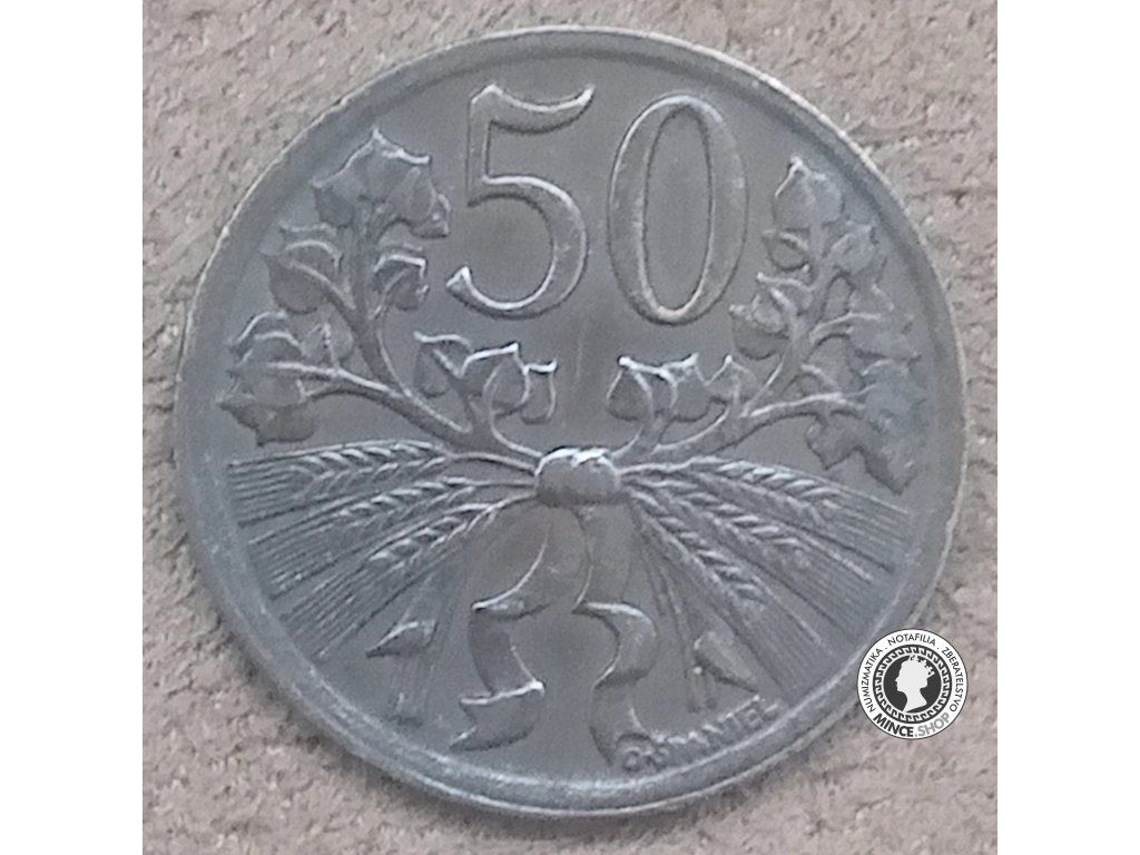 50 halier - Česko-Slovensko - 1949