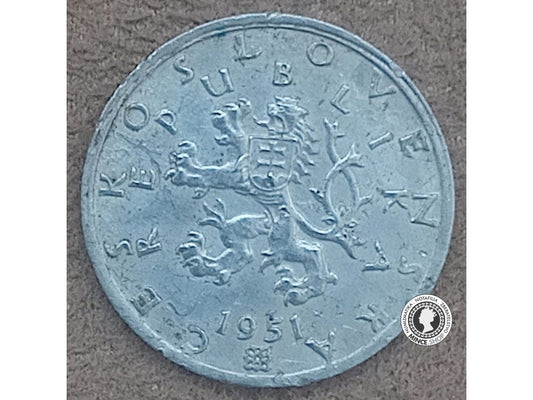 50 halier - Česko-Slovensko - 1951
