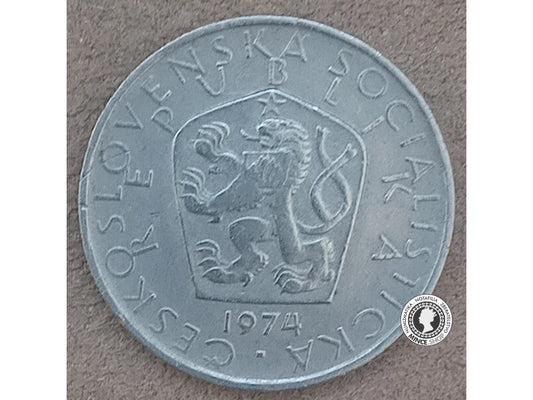 5 koruna - Česko-Slovensko - 1974 a