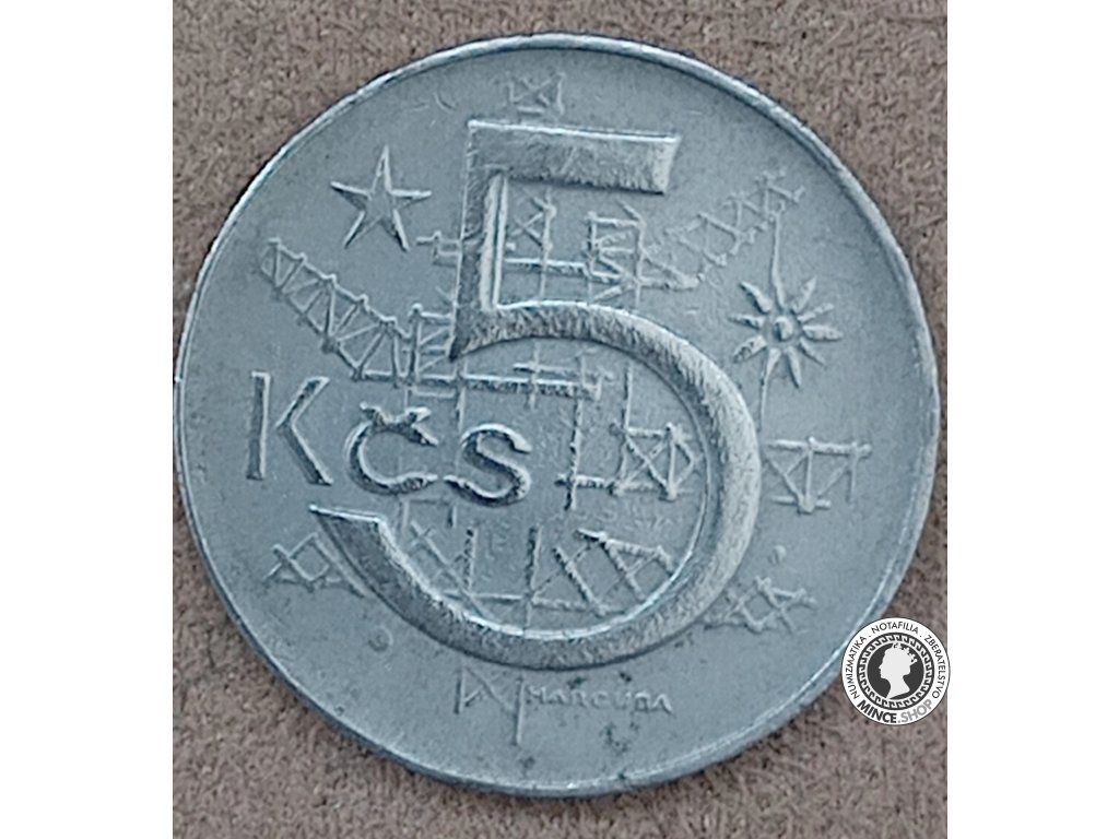 5 koruna - Česko-Slovensko - 1985