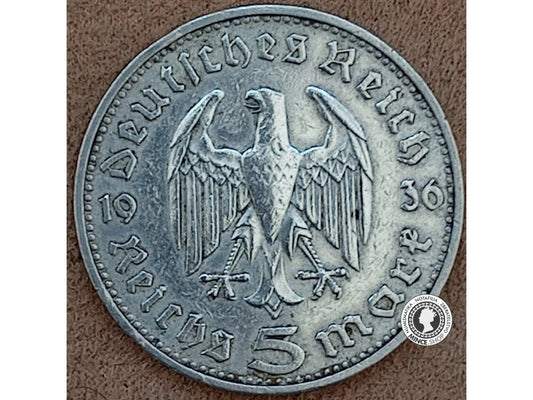 5 mariek - Nemecko - Tretia Ríša - 1936 J