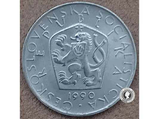 5 koruna - Česko-Slovensko - 1990