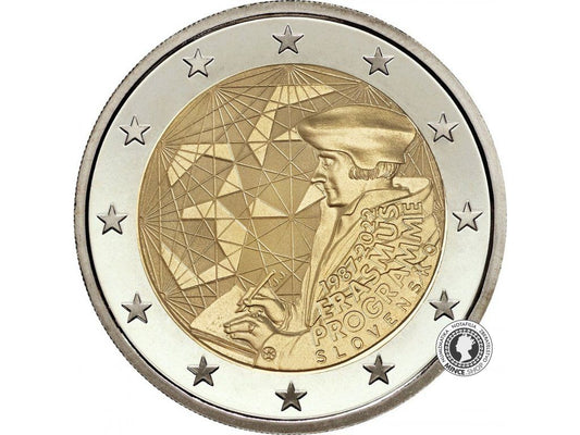 2€ minca - Erasmus - 2022 / proof - 35. výročie programu Erasmus