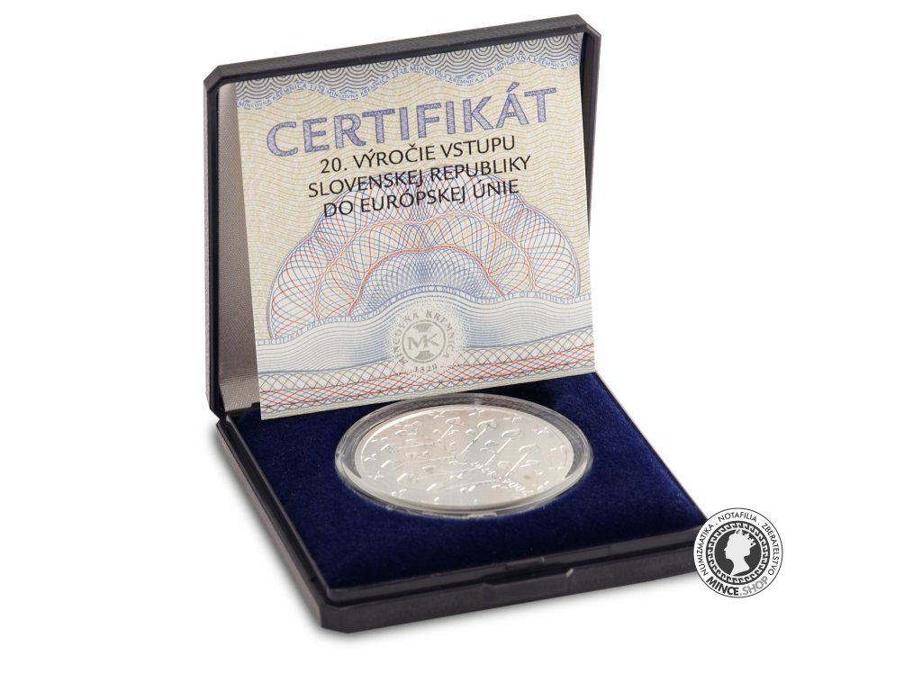 Strieborná medaila - Vstup Slovenska do Európskej únie - 20. výročie