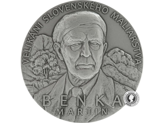Strieborná medaila - Velikáni Slovenského maliarstva - Martin Benka