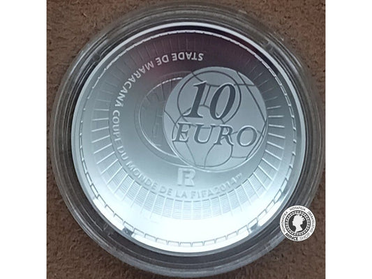 10€ strieborná minca 2014 Majstrovstvá Sveta vo futbale - FIFA - Brazília