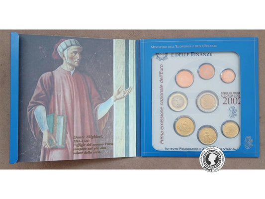2002 Taliansko PRIMA EMISSIONE NAZIONALE DELL EURO sada