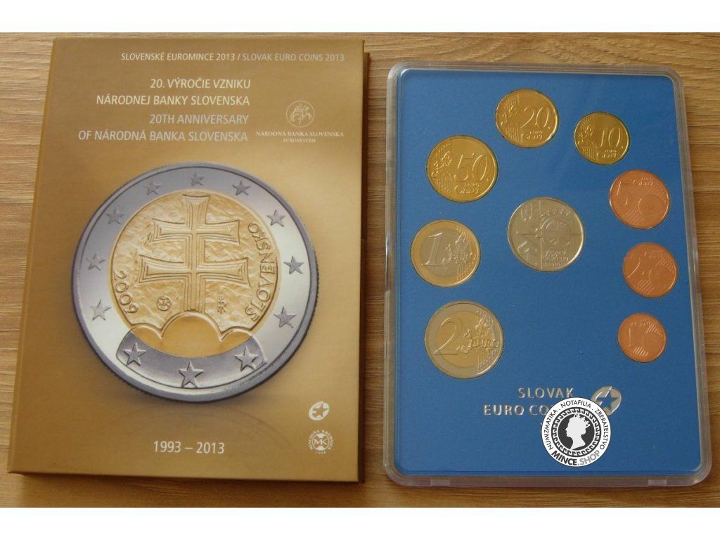 2013 Sada mincí SR - 20.výročie vzniku NBS plexi