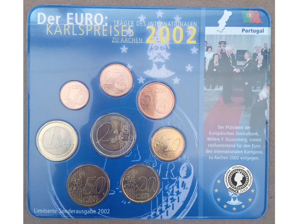 2002 Portugalsko KARLSPREISES € sada