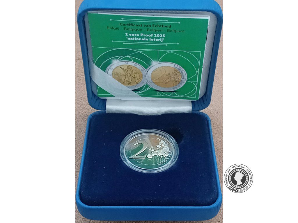 2 euro 2025 Belgicko PROOF - Nationale Loterij