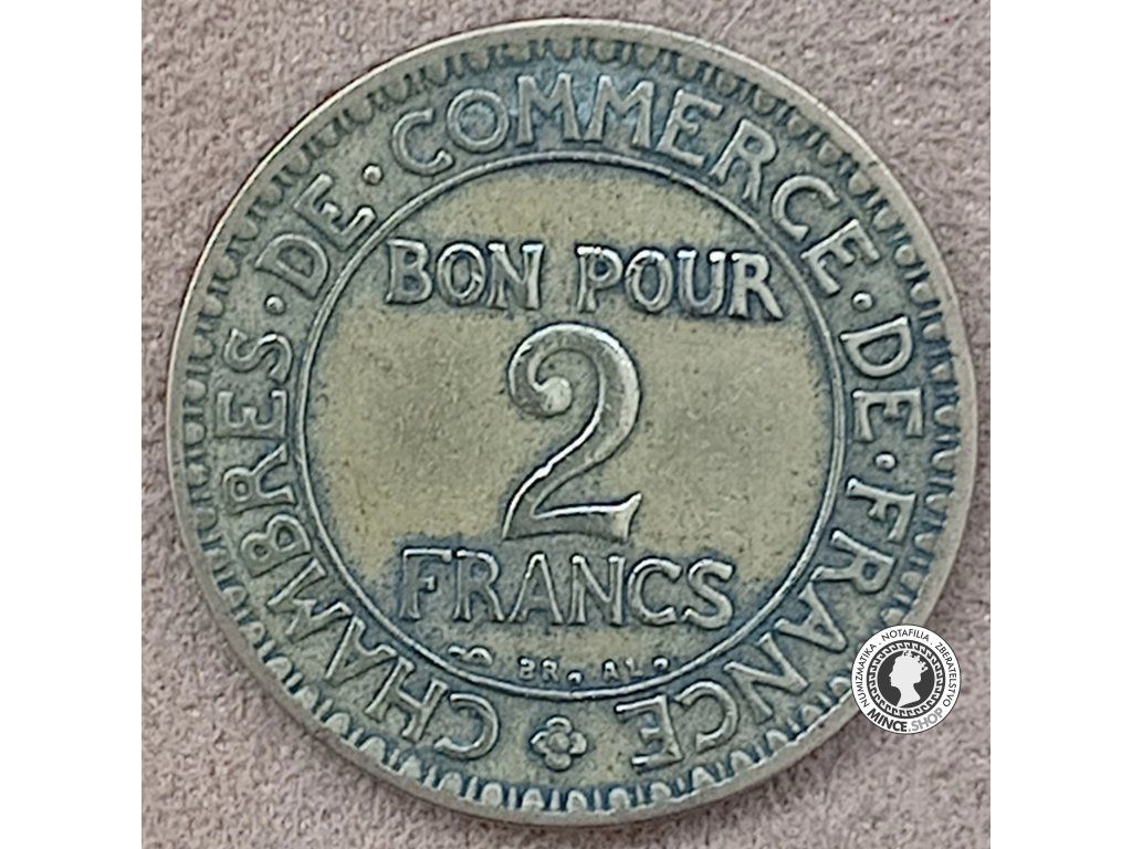 2 frank - Francúzsko - 1922