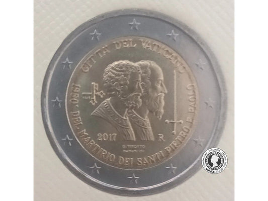 2€ Vatikán 2017 - 1950 ANNIVERSARIO DEI MARTIRIO DEI SANTI PIETRO E PAOLO