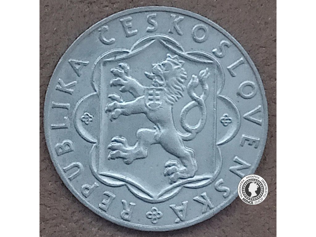 Strieborná minca 10kcs / 1954 - 10 výročie SNP - kvalita BK 0/0