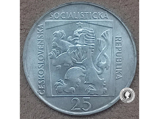 Strieborná minca 25kcs / 1970 - SND Bratislava - kvalita BK 0/0