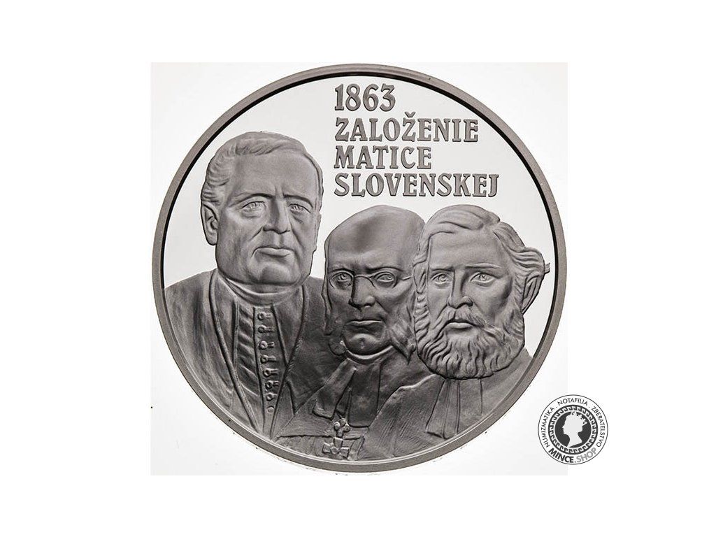 Strieborná minca Ag Proof 10€ / 2013 - Matica slovenská – 150. výročie založenia