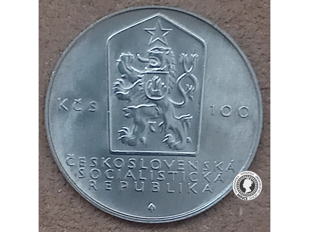 Strieborná minca 100kcs / 1983 - Karel Marx - kvalita BK 0/0