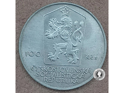 Strieborná minca 100kcs / 1984 - A.Zápotocký - kvalita BK 0/0
