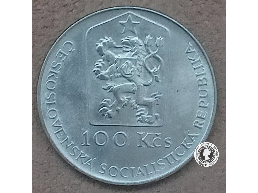 Strieborná minca 100kcs / 1990 - J.Kupecký  - kvalita BK 0/0