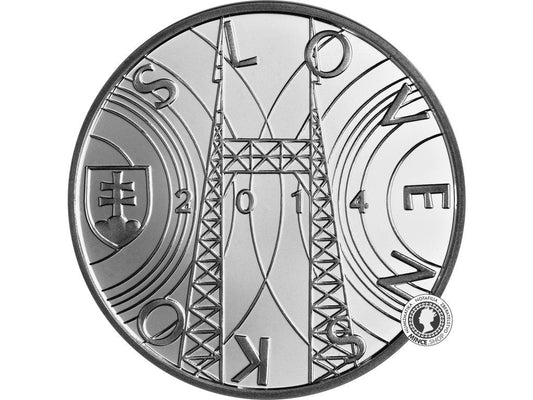 Strieborná minca Ag Proof 10€ / 2014 - Jozef Murgaš – 150. výročie narodenia