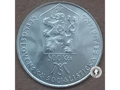 Strieborná minca 500kcs / 1988 -  Matica Slovenská - kvalita BK 0/0