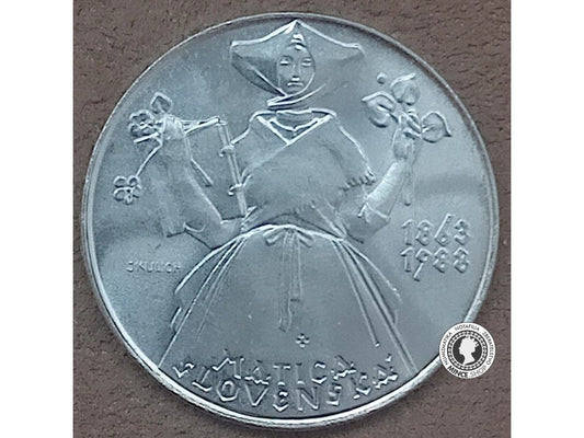 Strieborná minca 500kcs / 1988 -  Matica Slovenská - kvalita BK 0/0