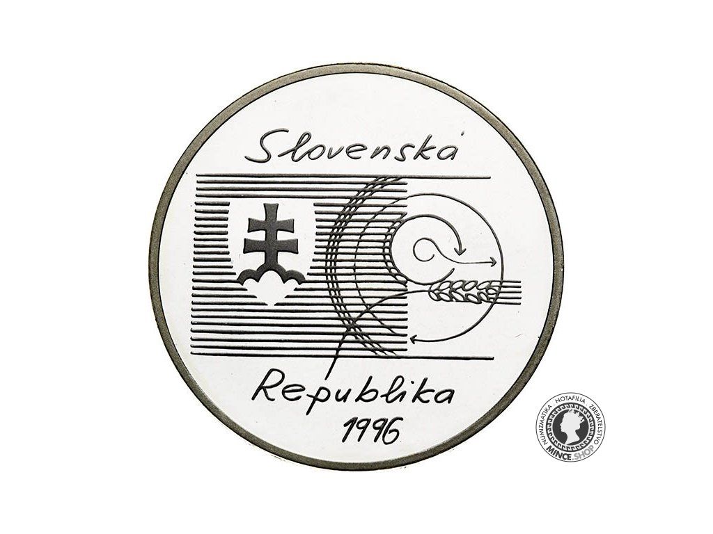 Strieborná minca Ag Proof 200 Sk/1996 - Samuel Jurkovič - 200. výročie narodenia