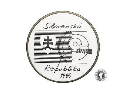 Strieborná minca Ag Proof 200 Sk/1996 - Samuel Jurkovič - 200. výročie narodenia