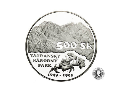 500 Sk/1999 - Tatranský národný park - 50. výročie založenia - BK 0/0 Tanap
