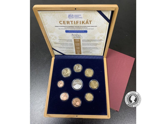 Súbor mincí SR 2023 proof like v drevenej kazete - 30.výročie vzniku samostatného Slovenska