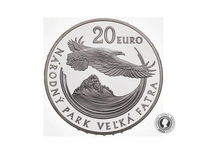 Strieborná minca Ag 20€ / 2009 - Národný park Veľká Fatra BK 0/0