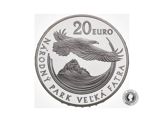 Strieborná minca Ag 20€ / 2009 - Národný park Veľká Fatra BK 0/0