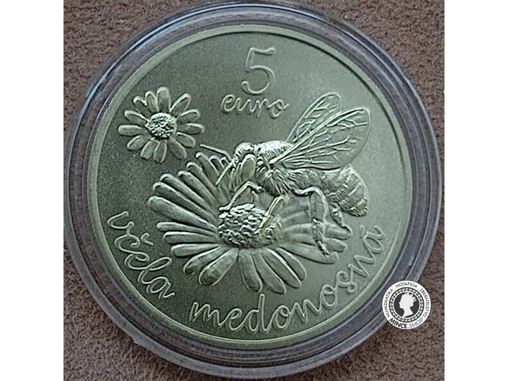 Minca 5€ (2021) Včela medonosná