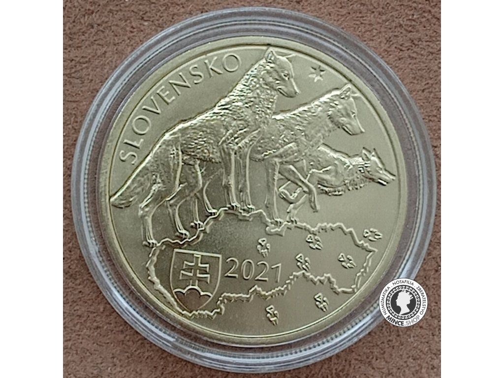Minca 5€ (2021) Vlk dravý