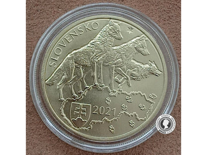 Minca 5€ (2021) Vlk dravý