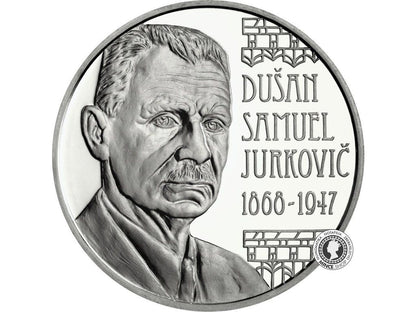 Strieborná minca Ag Proof 10€ / 2018 - Jurkovič