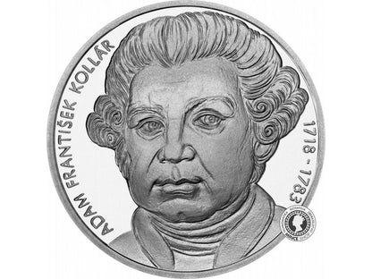 Strieborná minca Ag Proof 10€ / 2018 - Adam František Kollár – 300. výročie narodenia