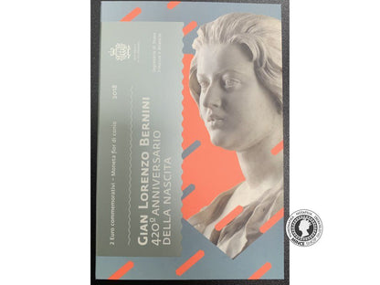 Coincard 2 euro 2018 San Maríno BU Bernini