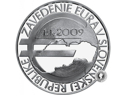 Strieborná minca Ag Proof 10€ / 2019 - Zavedenie EURA
